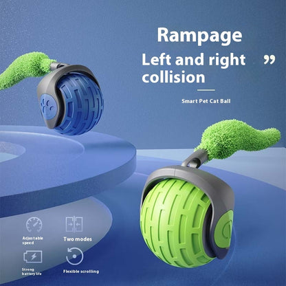 Riospets Smart Cat Ball - Quiet, USB Electric Rolling Toy