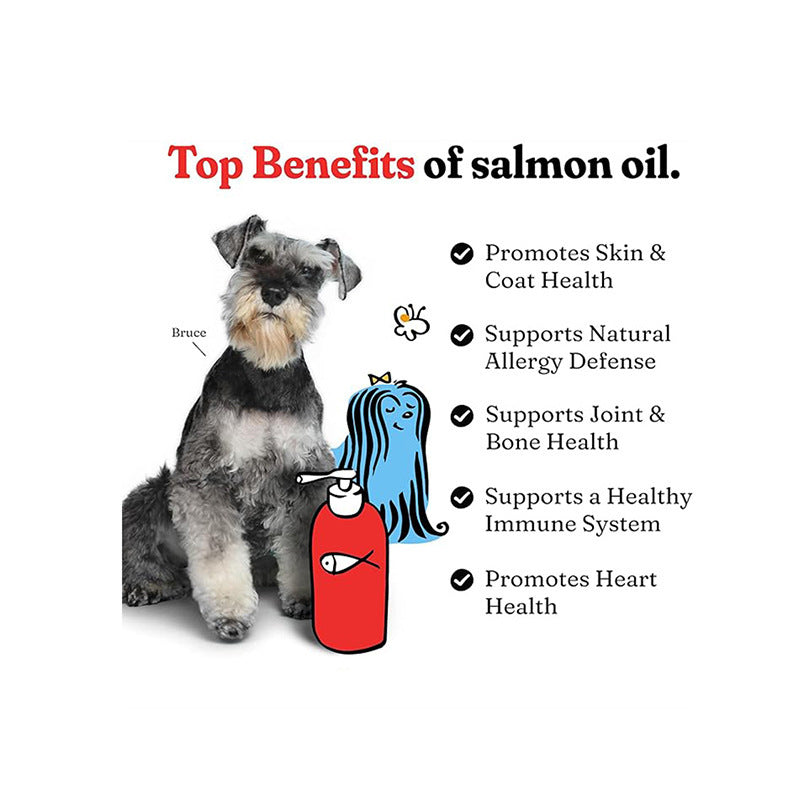 Omega Fish Oil for Dogs & Cats – Hair Shedding & Skin Care Supplement