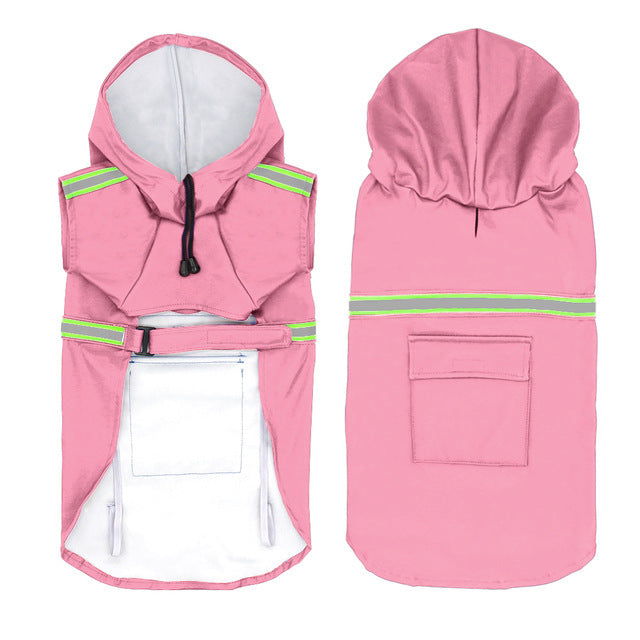 Waterproof Reflective Dog Raincoat – All-Weather Protection