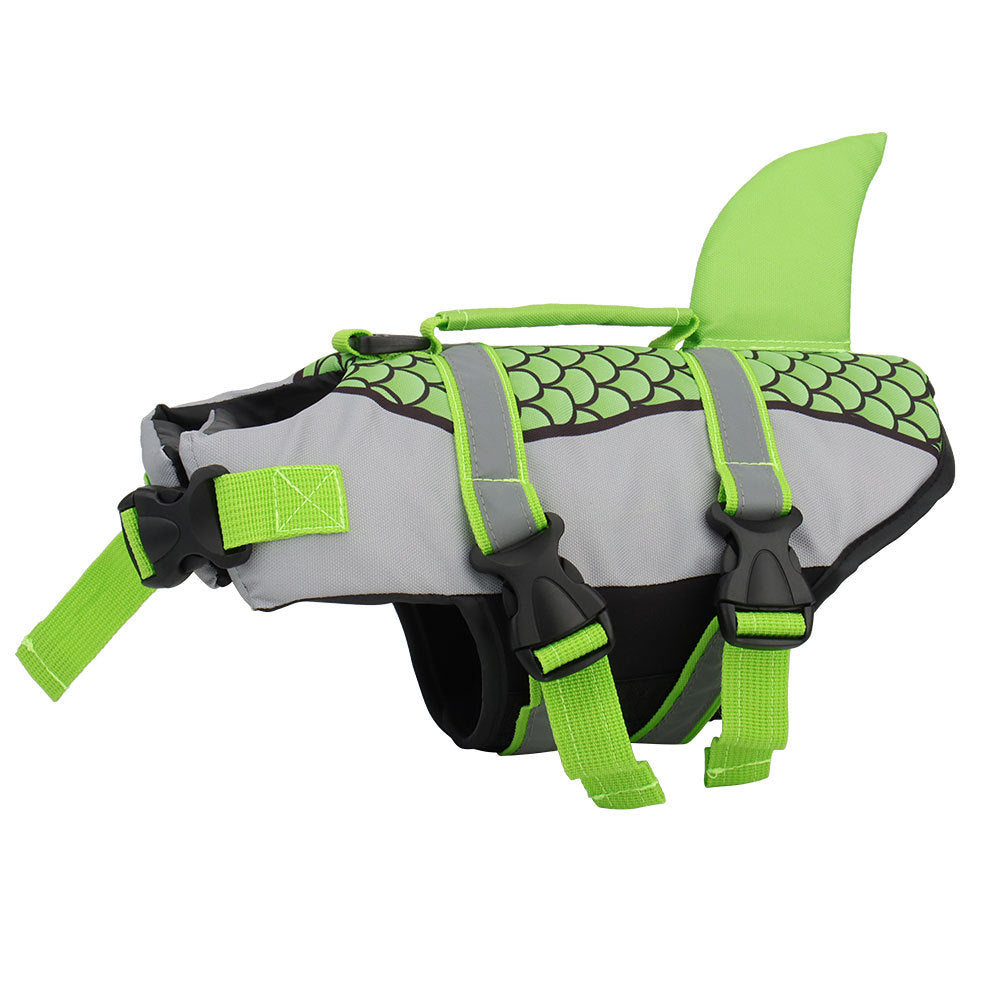 Shark Dog Life Jacket – Swimming Vest Harness for Summer Fun
