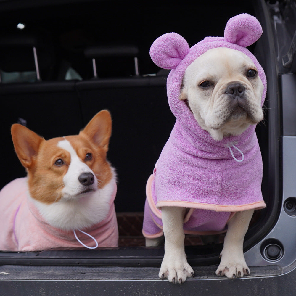 Dog Bathrobe – Super Absorbent Microfiber Drying Towel