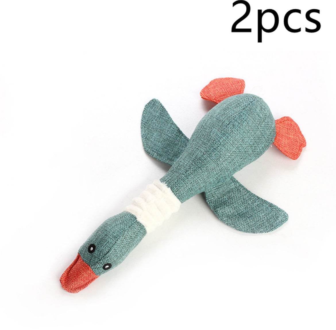 Riospets Squeaky Plush Cat Toy 2 Pcs Green