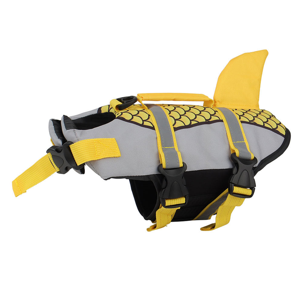Shark Dog Life Jacket – Swimming Vest Harness for Summer Fun
