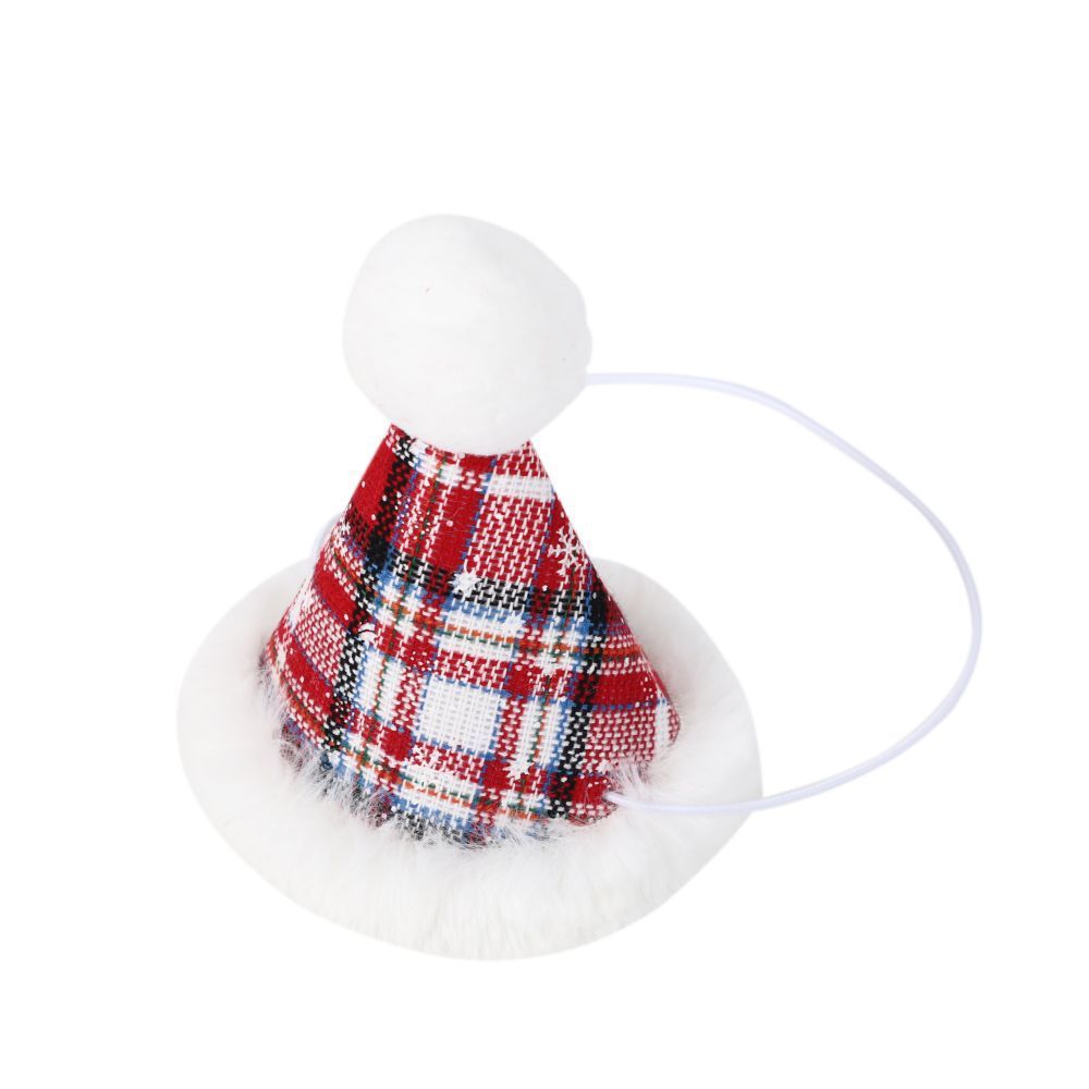 Christmas Pet Scarf – Santa Deer Print Triangle Bib for Dogs