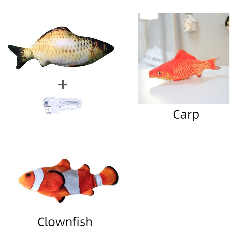 Electric Jumping Fish Toy – Realistic Flopping Fish Without Catnip