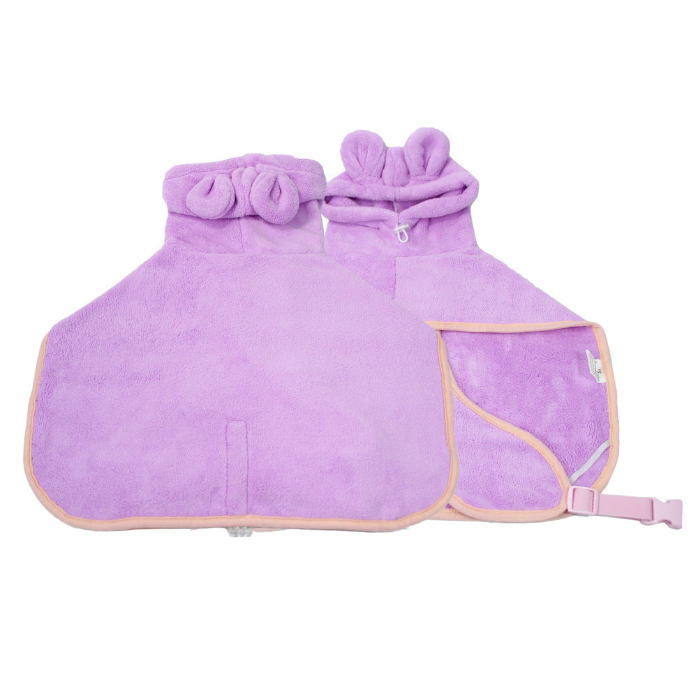 Dog Bathrobe – Super Absorbent Microfiber Drying Towel