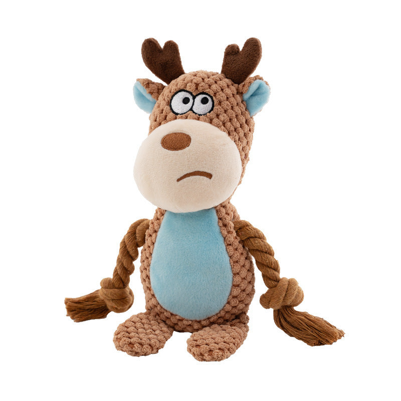 Plush Rope Dog Toy – Interactive Tug & Training Chew Toy