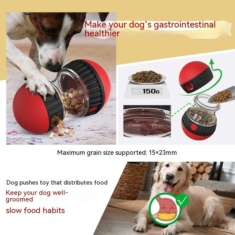Food Dispensing Dog Toy – Interactive Slow Feeder Tumbler