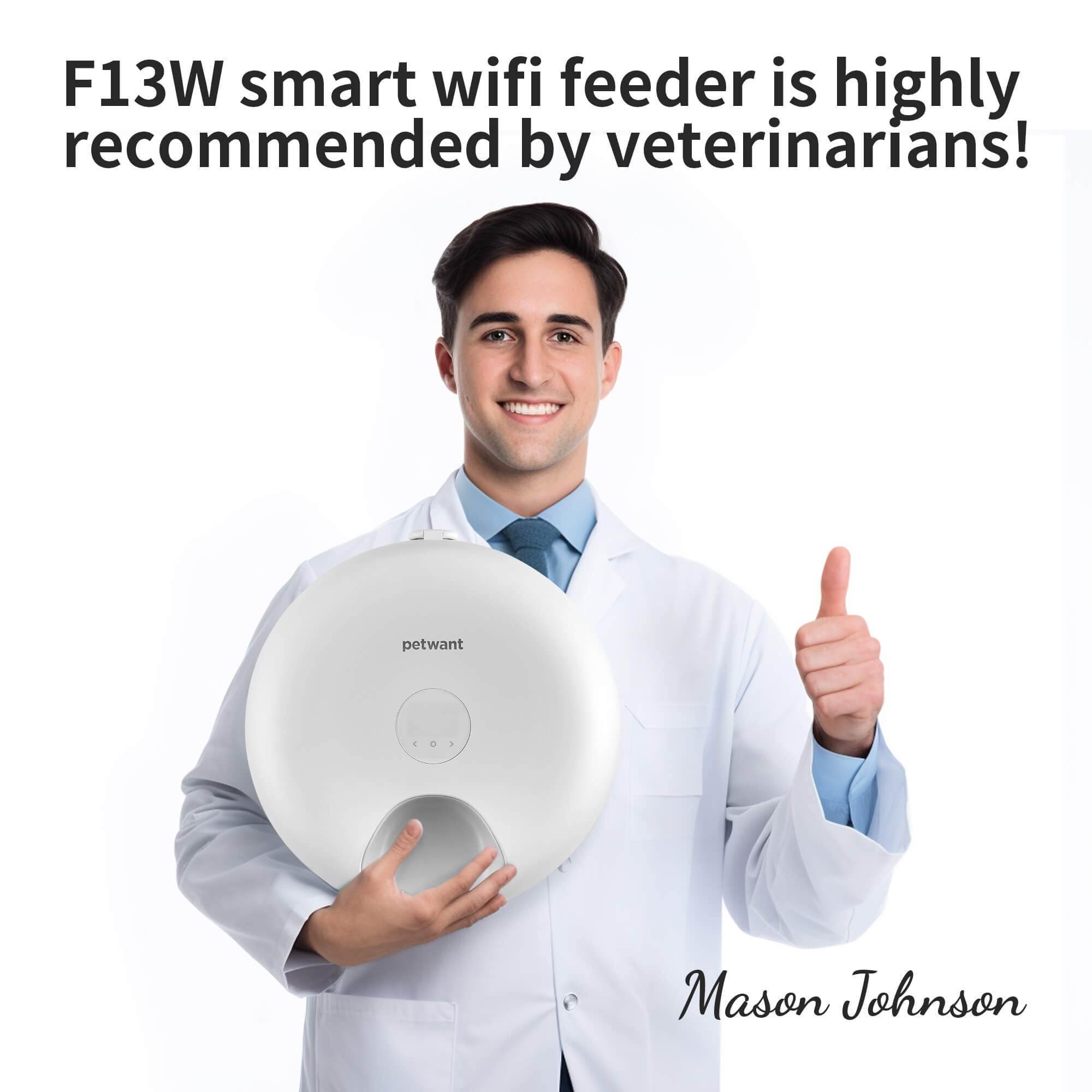 Donut Frost Smart WiFi Pet Feeder – App-Controlled Automatic Cat & Dog Food Dispenser