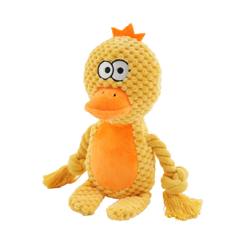 Plush Rope Dog Toy – Interactive Tug & Training Chew Toy