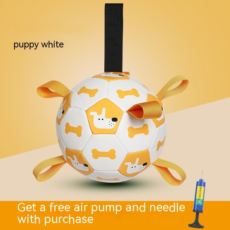 Interactive Dog Football Toy – Outdoor Training Bite-Resistant Ball
