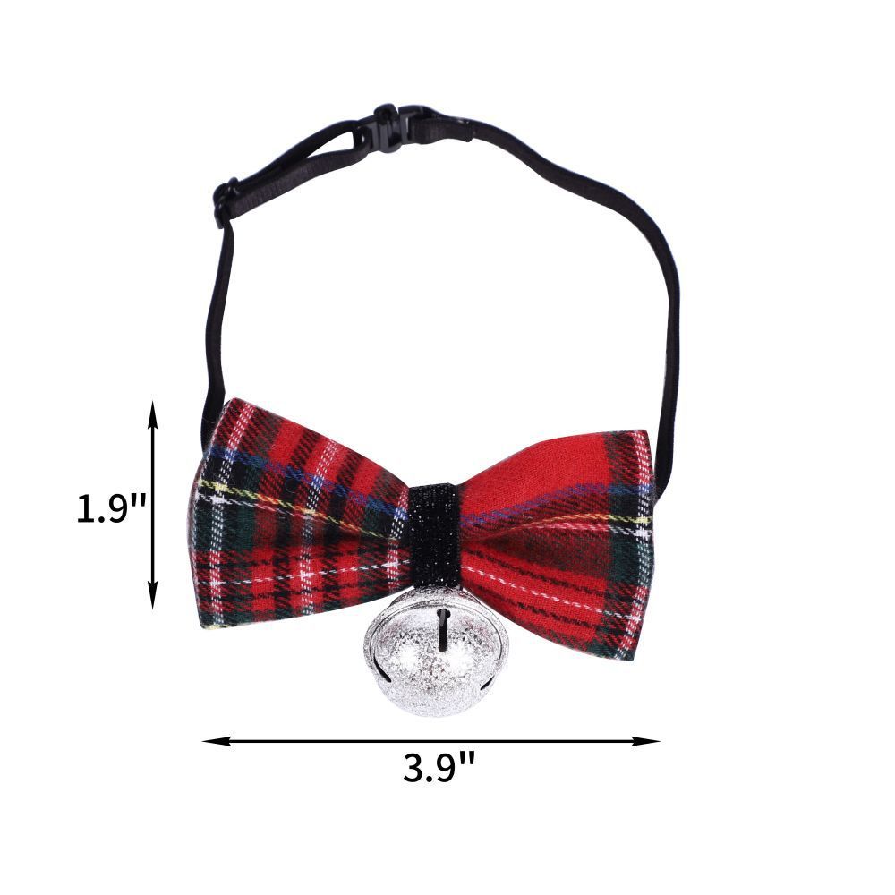 Christmas Pet Scarf – Santa Deer Print Triangle Bib for Dogs