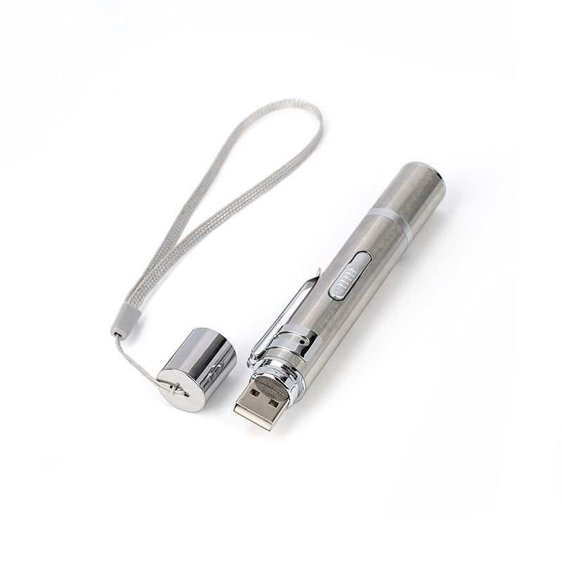 Laser Pointer Cat Toy – USB Rechargeable Red Dot Teaser Stick