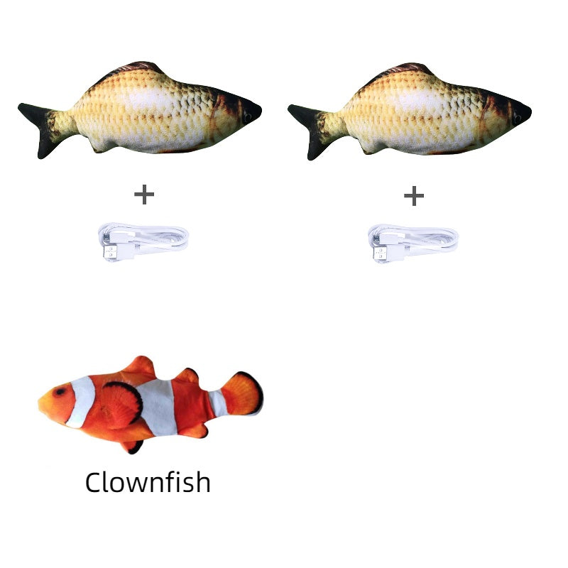 Electric Jumping Fish Toy – Realistic Flopping Fish Without Catnip