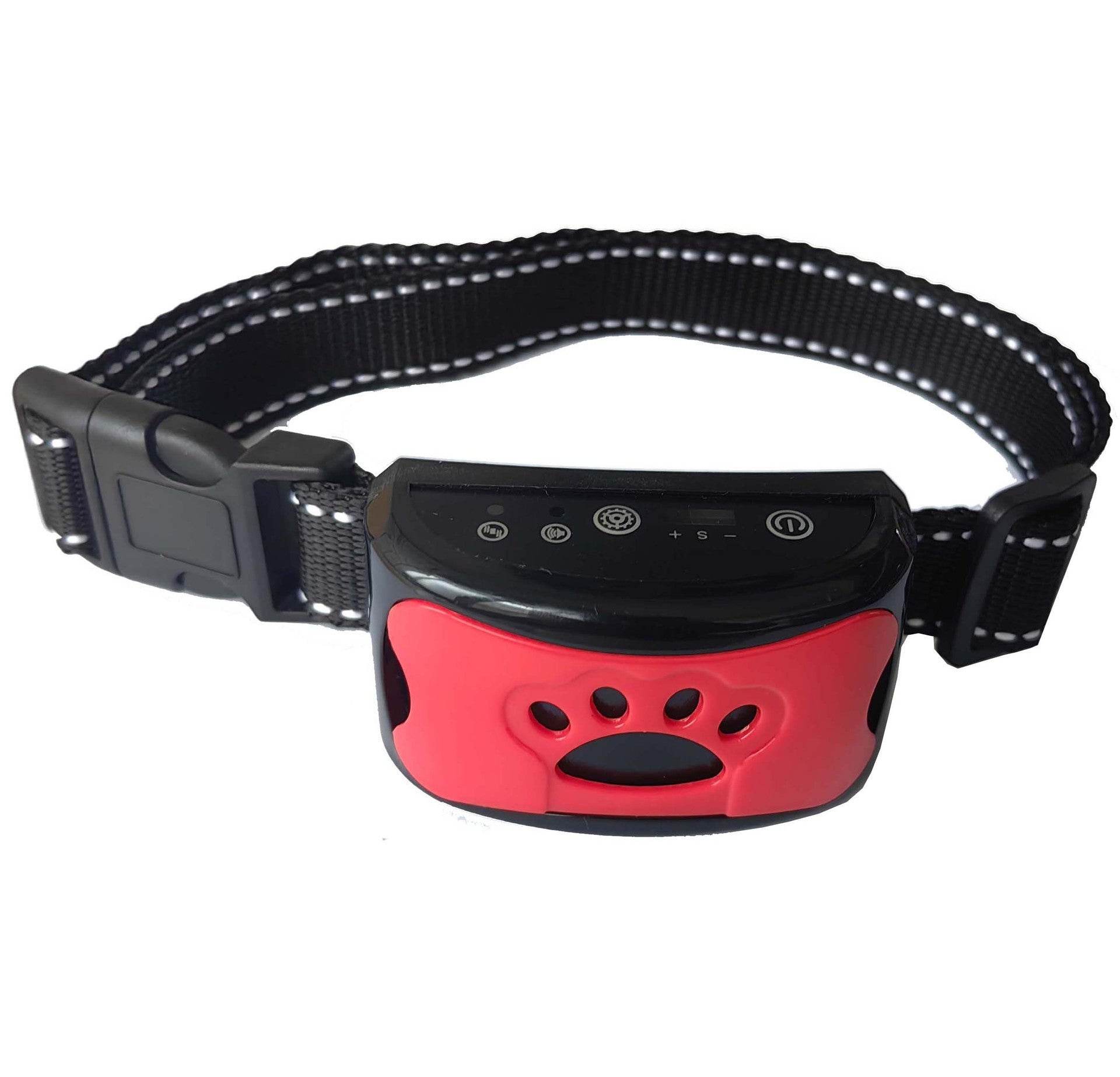 Riospets Humane Bark Collar - No Shock, Safe Vibration Red