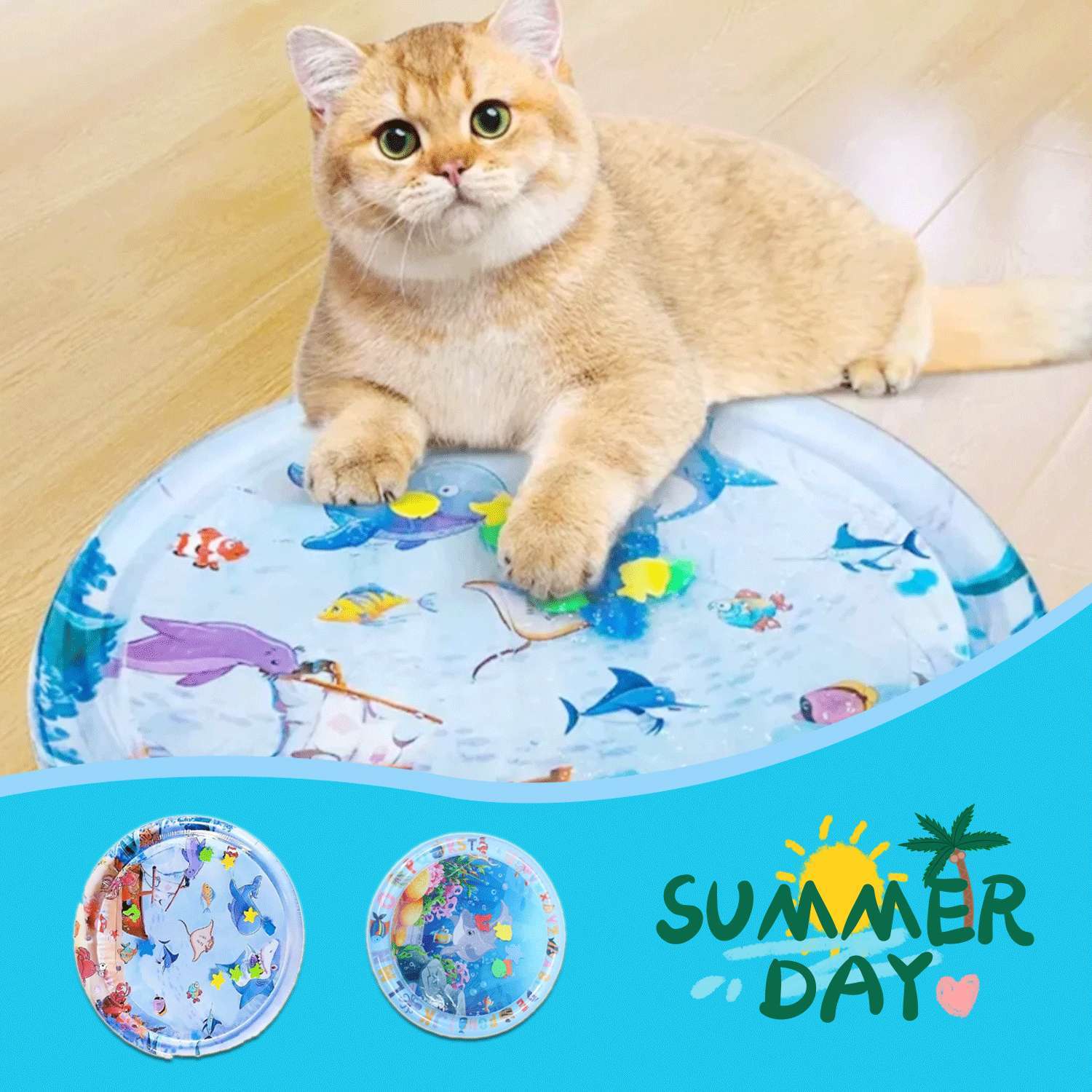Cooling Pet Water Bed – Summer Ice Pad for Dogs & Cats