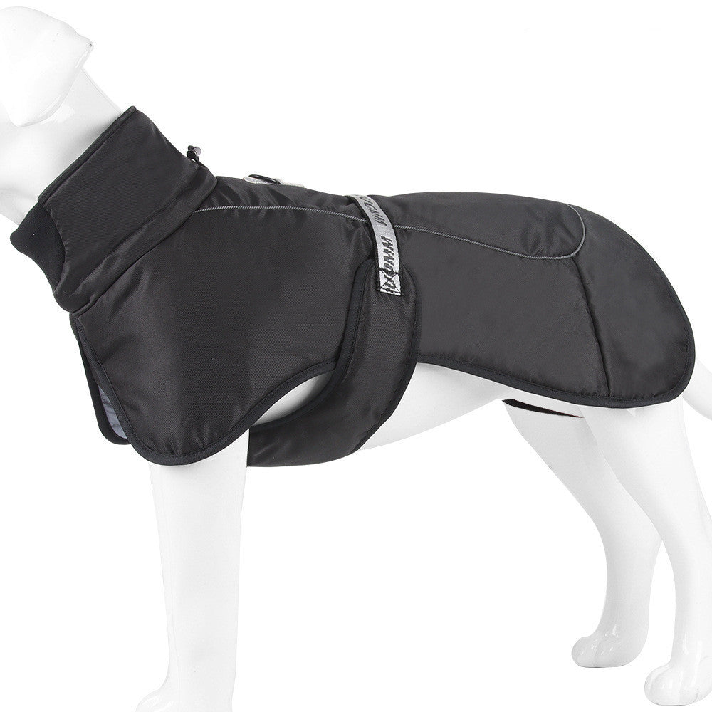 Cloak-Style Dog Coat – Reflective Thick Warm Pet Jacket
